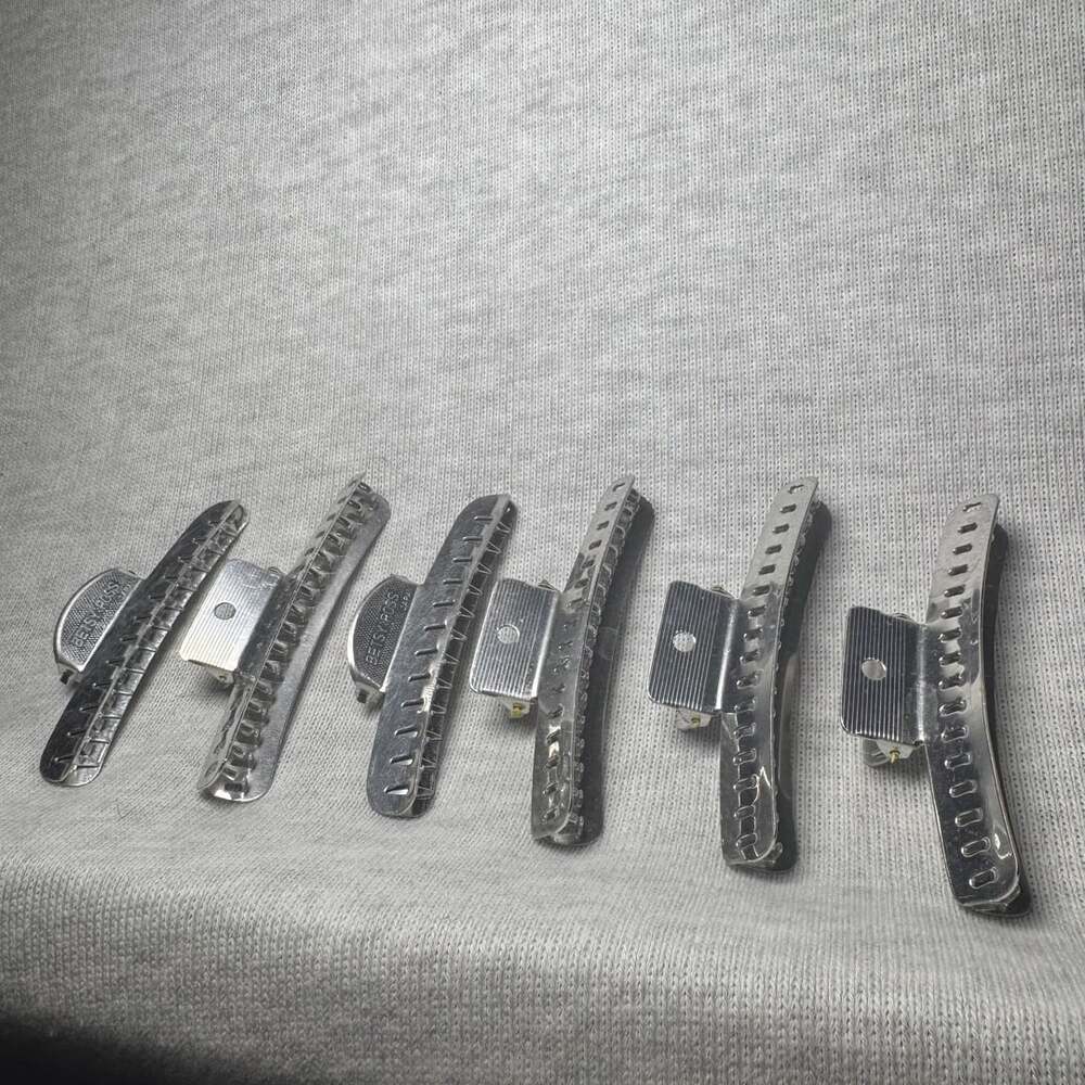 Vintage Aluminum Hair Wave Clips Lot Various Sizes and Brands (13)
